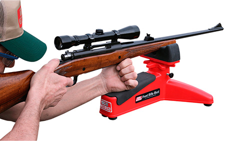 [026057361260] MTM Case-Gard FRR30 Front Rifle Rest  Red Polymer