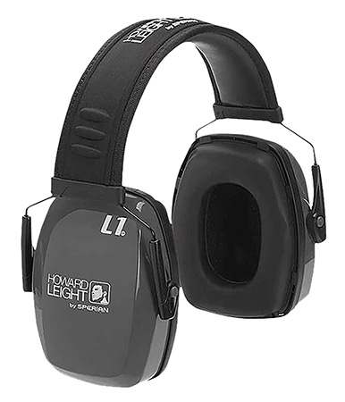 [033552015246] Howard Leight R01524 Leightning L1 Passive Muff 25 dB Over the Head Charcoal/Black Adult