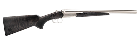 [727962710203] Heritage Mfg BL2018NI Badlander  20 Gauge Break Open 2rd 18.50" Nickel Side By Side Barrel  &  Receiver, Fixed Turkish Walnut Wood Stock