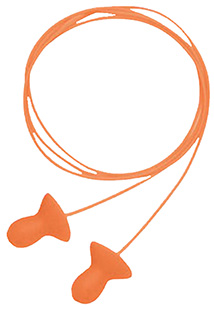 [033552015222] Howard Leight R01522 Corded Ear Plugs Quiet Foam 26 dB Behind The Neck Orange Adult 2 Pair