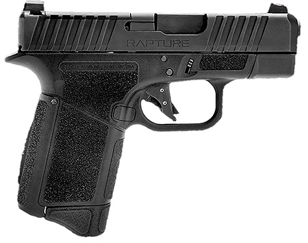 [643477868874] Gforce Arms GF932512BB Rapture  Sub-Compact Frame 9mm Luger 12+1 3.25" Black Steel Barrel, Black Steel Optic Cut/Serrated Slide, Black Cerakote Polymer Frame, Shield RMSc/RMR Footprint