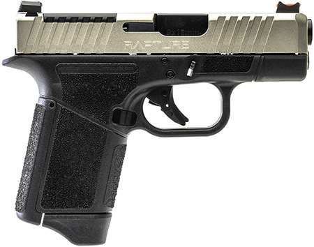 [643477868829] Gforce Arms GF932512GN Rapture  Sub-Compact Frame 9mm Luger 12+1 3.25" Black Steel Barrel, Nickel Steel Optic Cut/Serrated Slide, Gray Cerakote Polymer Frame, Shield RMSc/RMR Footprint