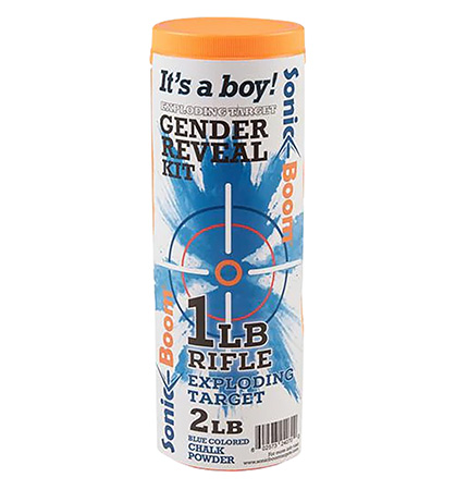 [602573240700] Sonic Boom/jerent SBTGRBOY  Gender Reveal Kit Rifle Firearm 1 lb Boy