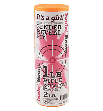 [602573240717] Sonic Boom/jerent SBTGRGIRL  Gender Reveal Kit Rifle Firearm 1 lb Girl