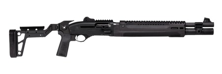 [810059265837] Langdon Tactical Tech LTT1301HBCFBLK Beretta 1301  3" 7+1 18.50" Black Heat Shield Barrel, Black Anodized Aluminum Receiver, Black Chisel Folding Synthetic Stock, Beretta Patrol Forend