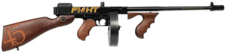[602686423052] Thompson T150DC9 1927A-1 Trump Fight .45 Cal 50+1 18" Finned Barrel, Aluminum Receiver, Fixed Stock