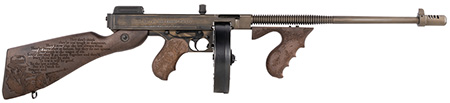 [602686422864] Thompson T150DC6 1927A-1 Bonnie  &  Clyde .45 Cal 50+1 18" Finned Barrel, Aluminum Receiver Fixed Stock