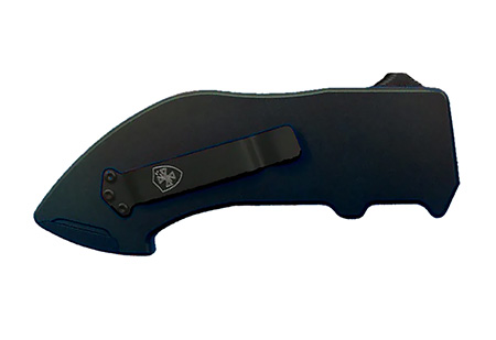 [093674829817] Templar Knife  Squire Utility OTF Razor Plain Black Anodized 5.38" Aluminum Handle