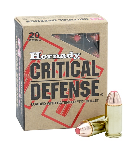 [090255909234] Hornady 90923 Critical Defense  45Auto+P 185gr Flex Tip eXpanding 20 Per Box/10 Case