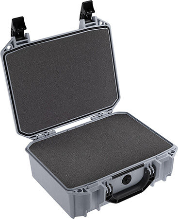 [019428156329] Pelican VCV2000000GRY Vault Medium Case 14" Long Gray Polyethylene