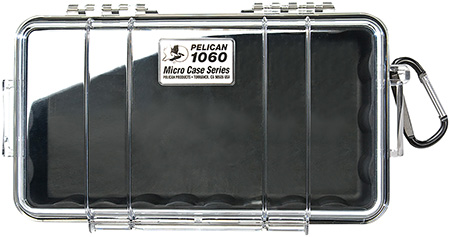 [019428083946] Pelican 1060025100 Micro Case  Black/Clear Polycarbonate 9.88" Long