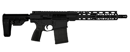 [810128644471] Live Free Armory LFBR82101 Battle Pistol  7.62x51mm 20+1 12.50" Black Parkerized Barrel, Black Cerakote Aluminum Receiver w/Picatinny Rail, M-LOK Handguard, Black Polymer Stock, Black Polymer Grip