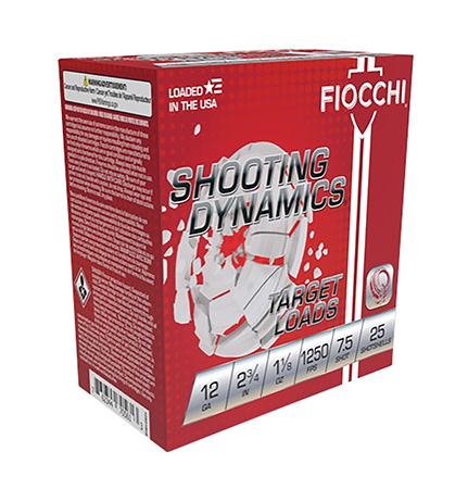 [762344711386] Fiocchi 12SD18X7 Shooting Dynamics  12Gauge 2.75" 1 1/8oz 7.5Shot 25 Per Box/10 Case