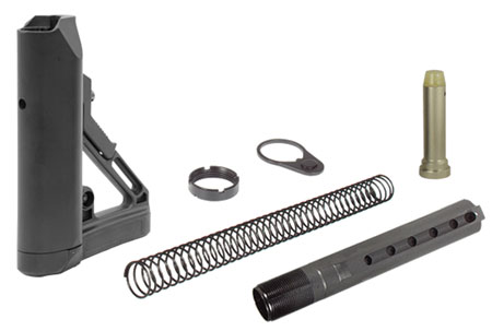 [4717385550896] UTG Pro RBUS1BM Mil-Spec OPS Ready S1 Stock Kit Black Synthetic 6 Position for AR-15, M16