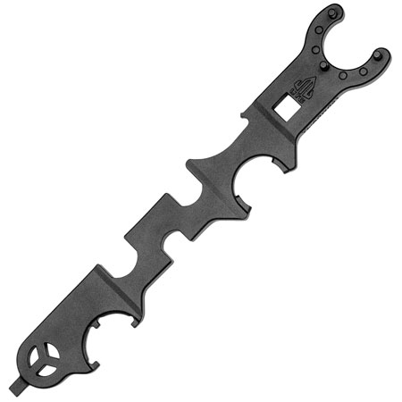 [4717385552098] UTG TL-ARWR01 Armorer's Combo Wrench Black Phosphate Steel AR-Platform