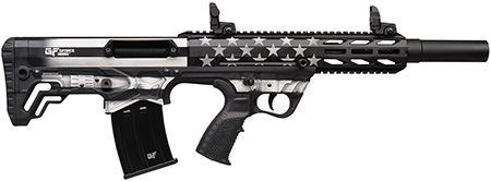 [643477863275] Gforce Arms GFY1USG GFY-1 USA 12 Gauge Semi-Auto 3" 5+1 18.50" Black Threaded Barrel, B & W American Flag Aluminum Receiver w/Picatinny Rail, B & W American Flag Bullpup Polymer Stock, Black Polymer Grip
