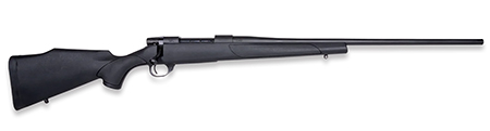 [747115454389] Weatherby VTX256RR2T Vanguard Obsidian Full Size 25-06 Rem 5+1 22" Blued Threaded Barrel, Blued Steel Drilled  &  Tapped Receiver, Black Monte Carlo Polymer Stock