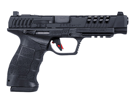 [810075873252] SAR USA SARSPTG3BL SAR9 Sport Gen3 9mm Luger 19+1 5.20" Black Steel Barrel, Black Lightening Cut/Optic Ready/Serrated Steel Slide, Black Polymer Frame w/Picatinny Rail, Interchangeable Backstrap