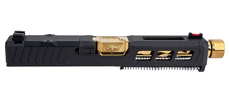[658792262467] Zaffiri Precision ZPS.3.19.BLK.CU ZPS.3 Complete Upper Gold TiN Barrel for Glock 19 Gen 3
