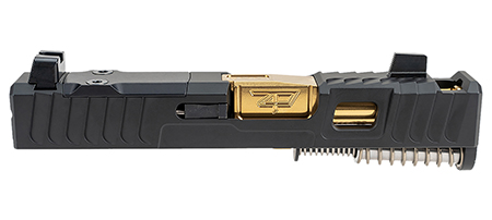 [658792265727] Zaffiri Precision ZPS.B.43.BLK.CU.2 ZPS.IBS Complete Upper Gold TiN Barrel for Glock 43