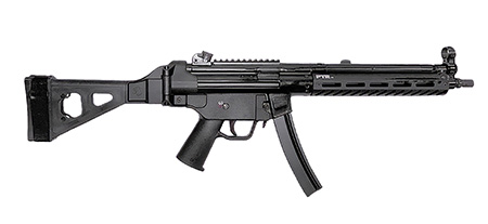 [810161700363] PTR 9LTBR-0090101 9LTBR  9mm Luger 30+1 12.50" Black Nitride Threaded Barrel, M-LOK Handguard, Black Anodized Aluminum Receiver w/Picatinny Rail, Black Synthetic SB Tactical Brace, Black Polymer Grip
