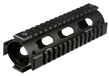 [4712274525061] UTG Pro MTU001 Pro Quad Rail Handguard Drop-In Aluminum Black Anodized Hardcoat Picatinny Rail, For Carbine AR-15