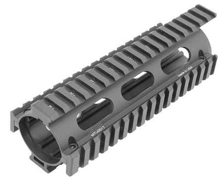[4712274526013] UTG Pro MTU001T Pro Quad Rail Drop-In Handguard Extended Black Anodized Aluminum Picatinny Rail AR-15 Carbine