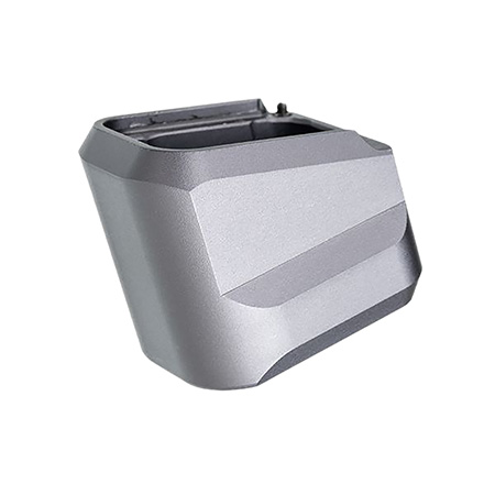 [612789316144] Tyrant CNC TDVP9MAGEXGREY Magazine Extension  Fits H & K VP9/VP40/VP30 5rd Grey Aluminum