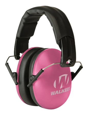[813628105077] Walker's GWPYWFM2PNK Folding Muff  27 dB Over the Head Pink/Black Polymer Fits Youth/Women