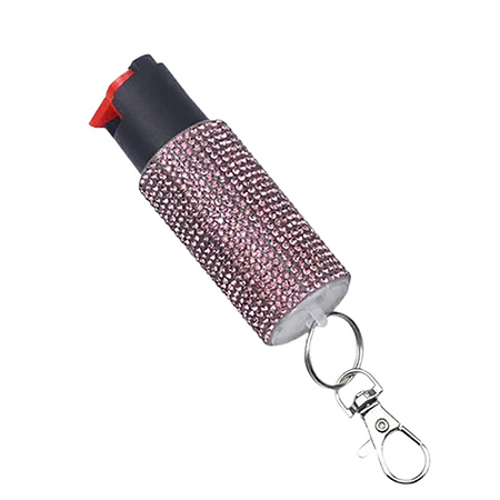 [797053300101] PSP EC14STUDPKC Studded Pepper Spray Pink Canister Includes Keychain