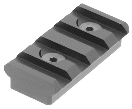 [4717385550308] UTG Pro MTURS04S 4-Slot KeyMod Picatinny Rail Section  Black Anodized