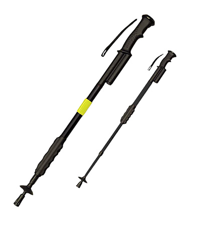 [797053011014] PSP ZAPHSBLK Zap Hike 'N Strike Black Aluminum Includes Removable Reflective Safety Band