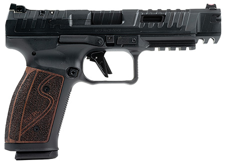 [787450960725] Canik HG7010R-N SFx Rival-S Full Size Frame 9mm Luger 18+1 5" Black Steel Barrel, Black Steel Optic Ready/Ported/Serrated Slide, Black Steel Frame w/Picatinny Rail, Rosewood Grip