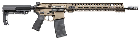 [847313009104] Patriot Ordnance Factory 00910 Renegade +  223 Rem,5.56x45mm NATO 16.50" 30+1 Burnt Bronze 6 Position MFT BMS Minimalist Stock