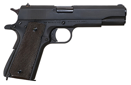 [810115912798] Standard Mfg  1911 Government Full Size Frame 45 ACP 7+1 5" Black Steel Barrel, Black Parkerized Steel Serrated Slide, Black Parkerized Steel Frame w/Beavertail, Textured Grip
