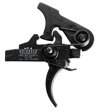 [854014005007] Geissele Automatics 05101 SSA  Two-Stage Curved Trigger with 4.25-4.75 lbs Draw Weight  &  Black Oxide Finish for AR-Platform