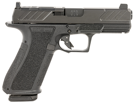 [810120310220] Shadow Systems SS-3306-3D XR920 Foundation 9mm Luger 17+1 4" Black Nitride Match Grade Barrel  &  Optic Cut/Serrated/SS Logo Stainless Steel Slide, Black Polymer Frame w/Beavertail  &  Picatinny Rail