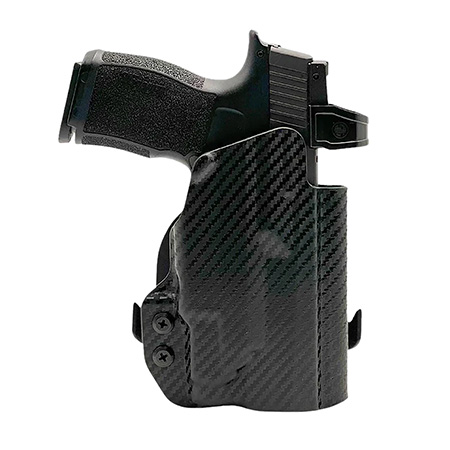 [840111331231] Rounded Gear SSRP365TLR7CFRHOWBPDL  Paddle Holster OWB Black Carbon Fiber Kydex Fits Sig P365 Right Hand