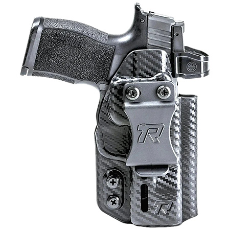 [840111329382] Rounded Gear RGDRUIDGLKDSCFAMBI Druid  IWB/OWB Black Carbon Fiber Kydex Fits Glock 17/19/23/32 Ambidextrous