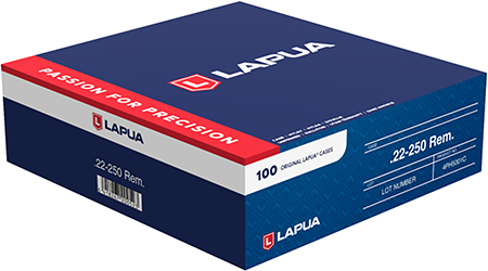 [6418267200523] Berger Bullets 4PH5001C Unprimed Cases  22-250 Rem Rifle Brass 100/Box