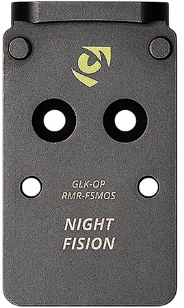 [810138540817] Night Fision GLKOPRMRFSMOS Black Stainless Steel Fits Glock Full Size/Compact Trijicon RMR, Holosun 507C