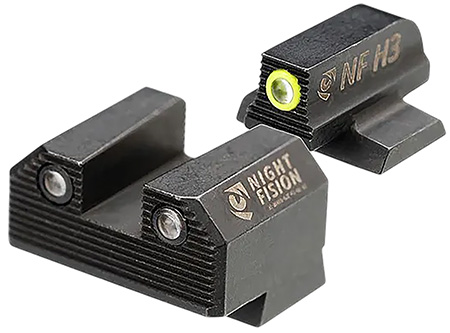 [810138540015] Night Fision CNK029187250YGZG Mete SF Stealth Yellow Tritium Rear Black Frame Fits Canik