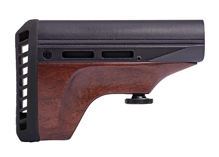 [810069395173] Woox SH.STK092.01 Vigilante Stock Walnut Aluminum/Wood AR Platform 7.50" OAL Ambidextrous