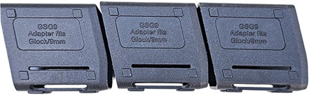[810113110899] ATI GERMGSG9GLK  Magazine Adapter 9mm Fits Glock Black 3 Pack