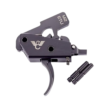 [810025507190] Wilson Combat TRETUM2 Enhanced Trigger Unit  Universal Black Two-Stage Fits AR-15/AR-10