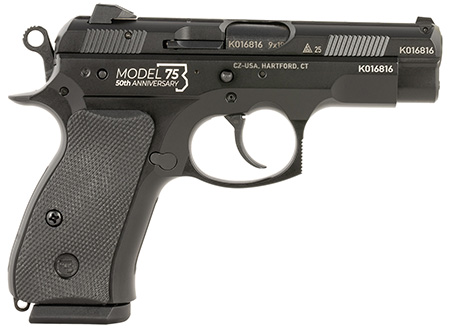 [806703011325] CZ-USA 01132 75D 50th Anniversary Compact Frame 9mm Luger 10+1