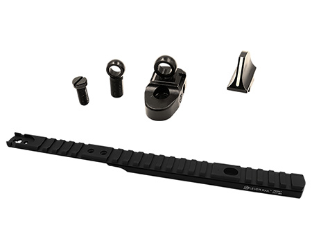 [647533046923] XS Sights HN10015 Henry Optic Mounts  &  Ghost Ring Sight Sets  Black Anodized Aluminum/Steel Fits Henry 45-70 Lever Action
