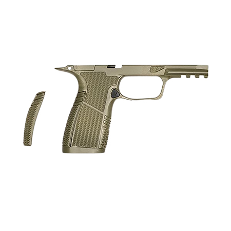 [764046030932] Tyrant CNC TDP365GRMMACROOD Snub Nose Grip Module OD Green Fits Sig P365