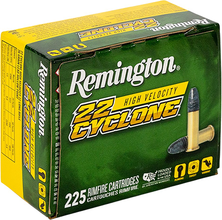 [047700212616] Remington Ammunition R21261 Cyclone  22LR 36gr Lead Hollow Point 225 Per Box/10 Case