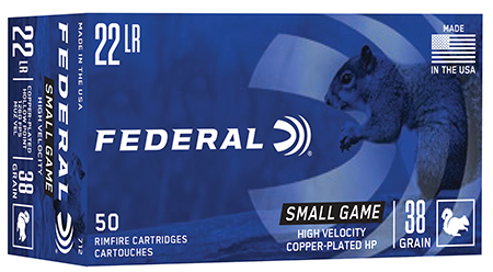 [029465056155] Federal 712   22LR 38gr Copper-Plated Round Nose 50 Per Box/ 100 Case